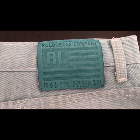 VINTAGE Ralph Lauren 5 Pocket Jean Skirt! - Picture 3 of 7
